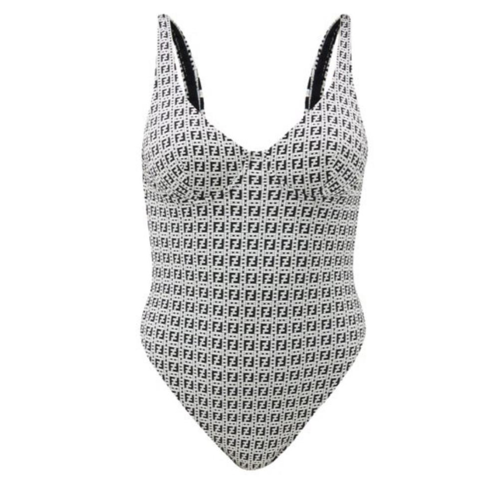 Fendi Ff Logo Motif Underwire Swimsuit